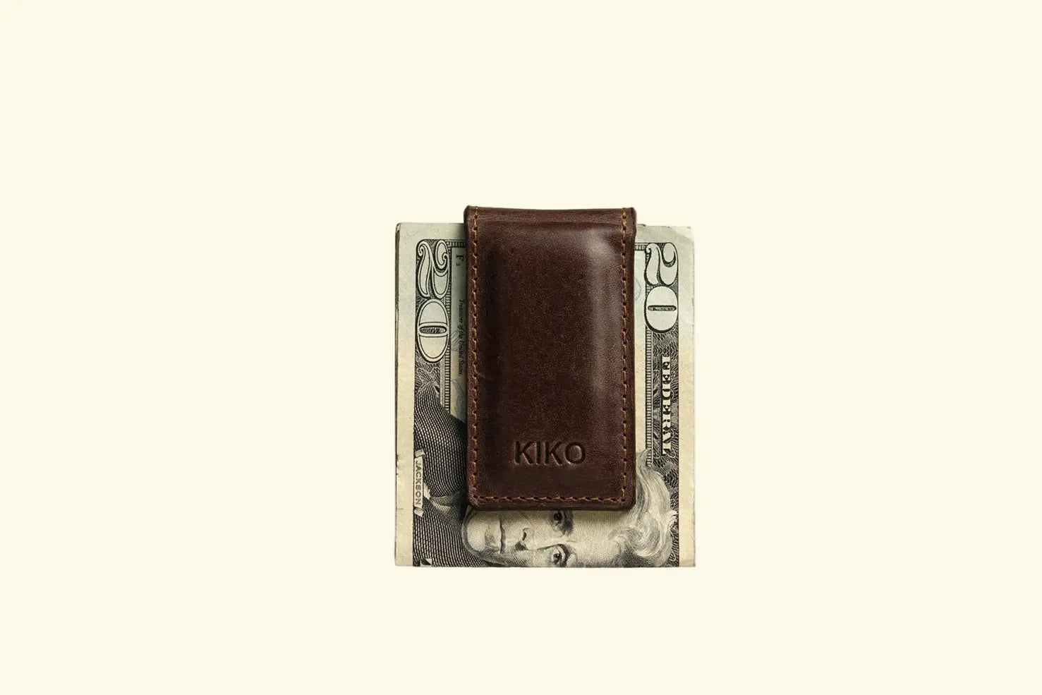 Magnetic Leather Money Clip - Cowhide with Secure Design - Sierra Leather Co.