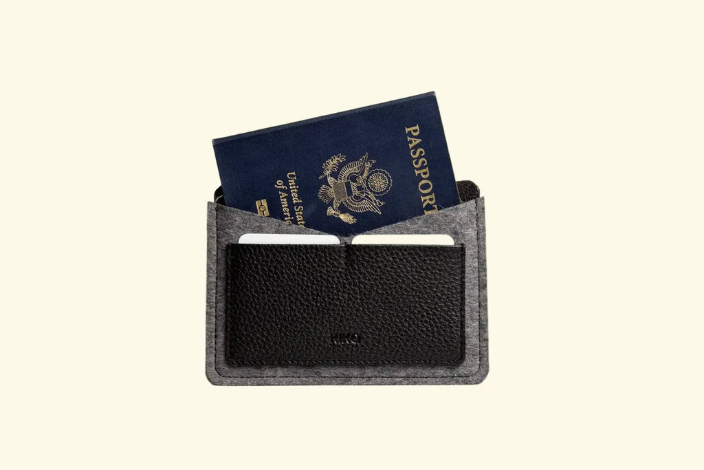 Full-Grain Leather Passport Holder with Card Slots - Sierra Leather Co.