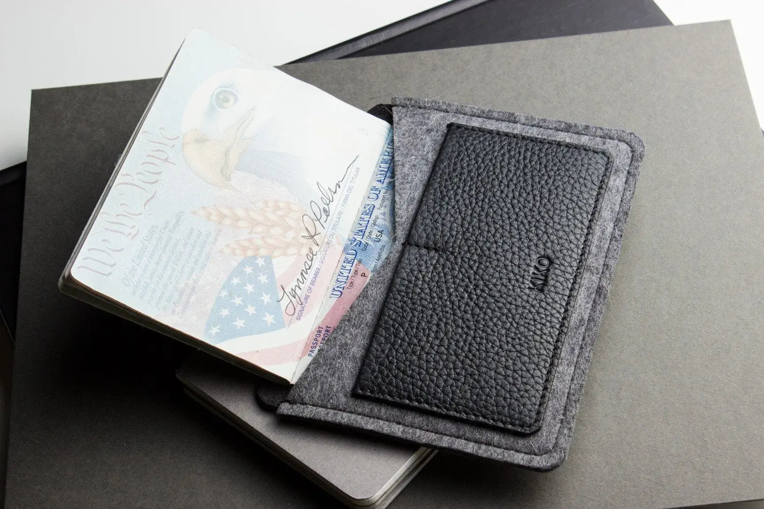 Full-Grain Leather Passport Holder with Card Slots - Sierra Leather Co.