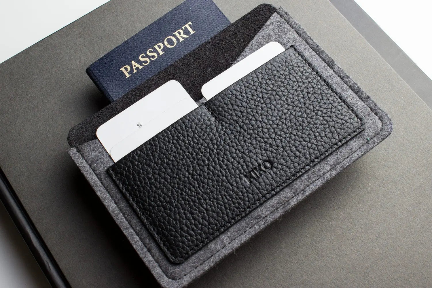 Full-Grain Leather Passport Holder with Card Slots - Sierra Leather Co.