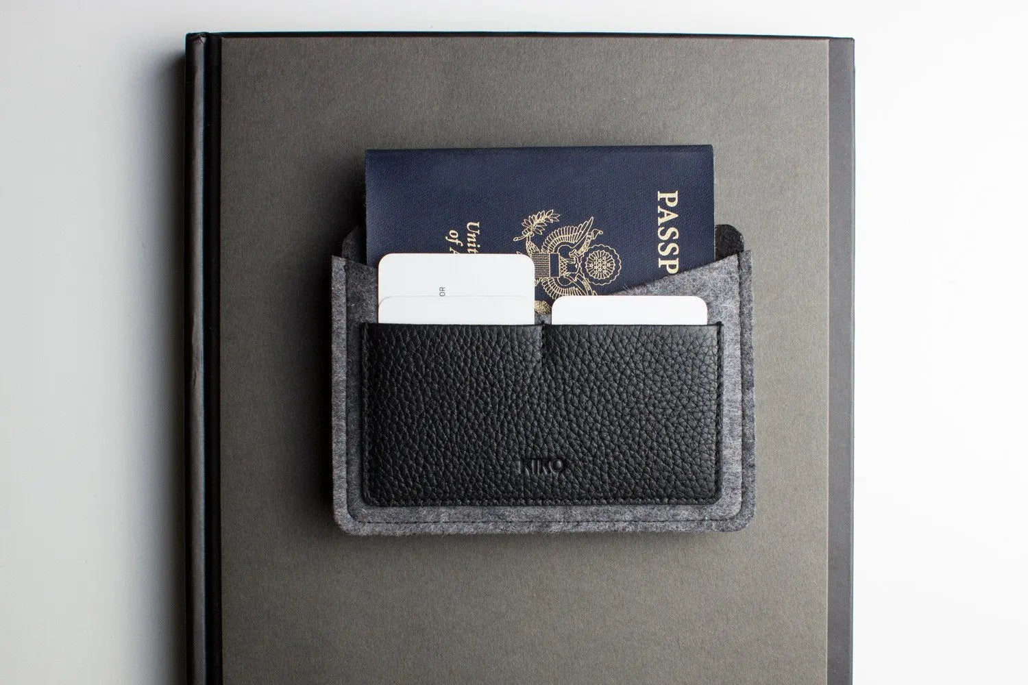Full-Grain Leather Passport Holder with Card Slots - Sierra Leather Co.