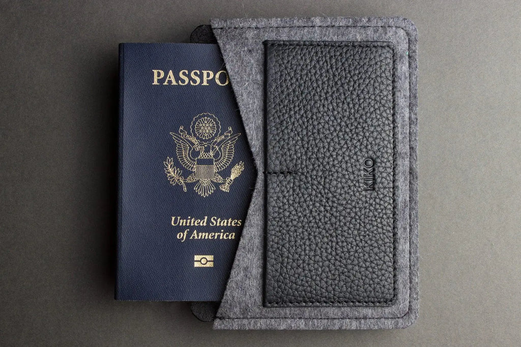 Full-Grain Leather Passport Holder with Card Slots - Sierra Leather Co.