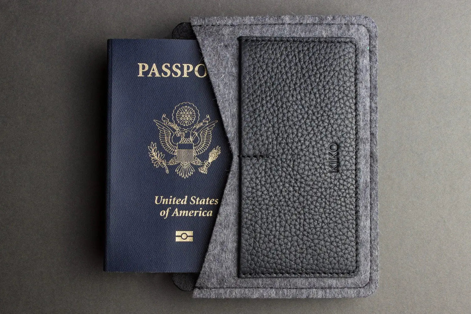 Full-Grain Leather Passport Holder with Card Slots - Sierra Leather Co.