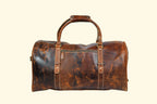 Buffalo Leather Duffle Bag - Travel Weekender Carry-On - Sierra Leather Co.