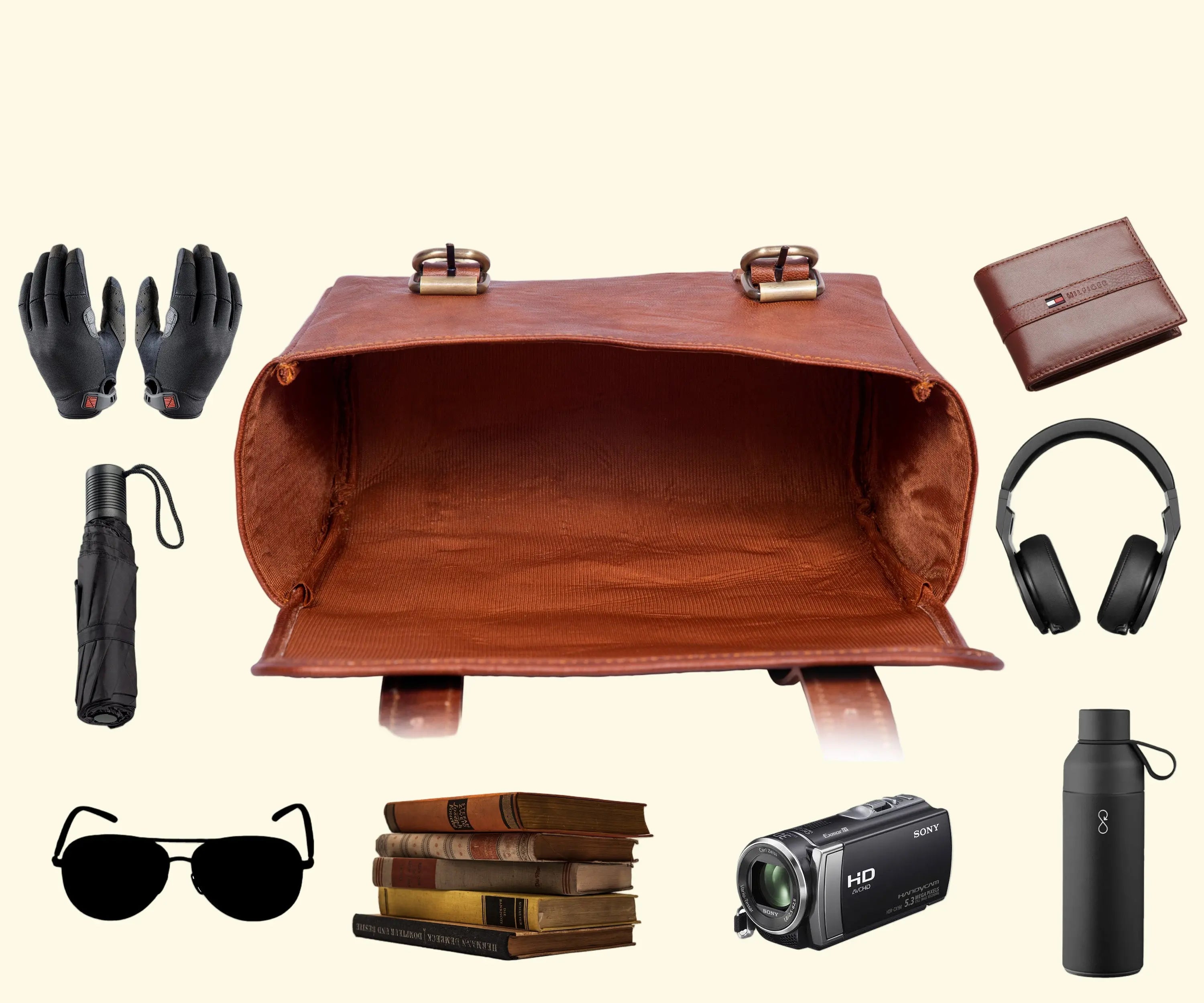 Leather Motorcycle Side Bag - Sierra Leather Co.