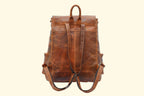 Handcrafted Buffalo Leather Backpack - 15.5" Laptop Daypack - Sierra Leather Co.