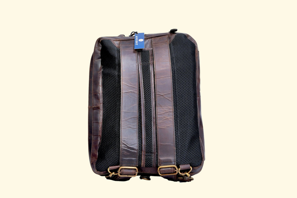 backpack briefcase leather one strap Buffalo Leather Convertible Backpack