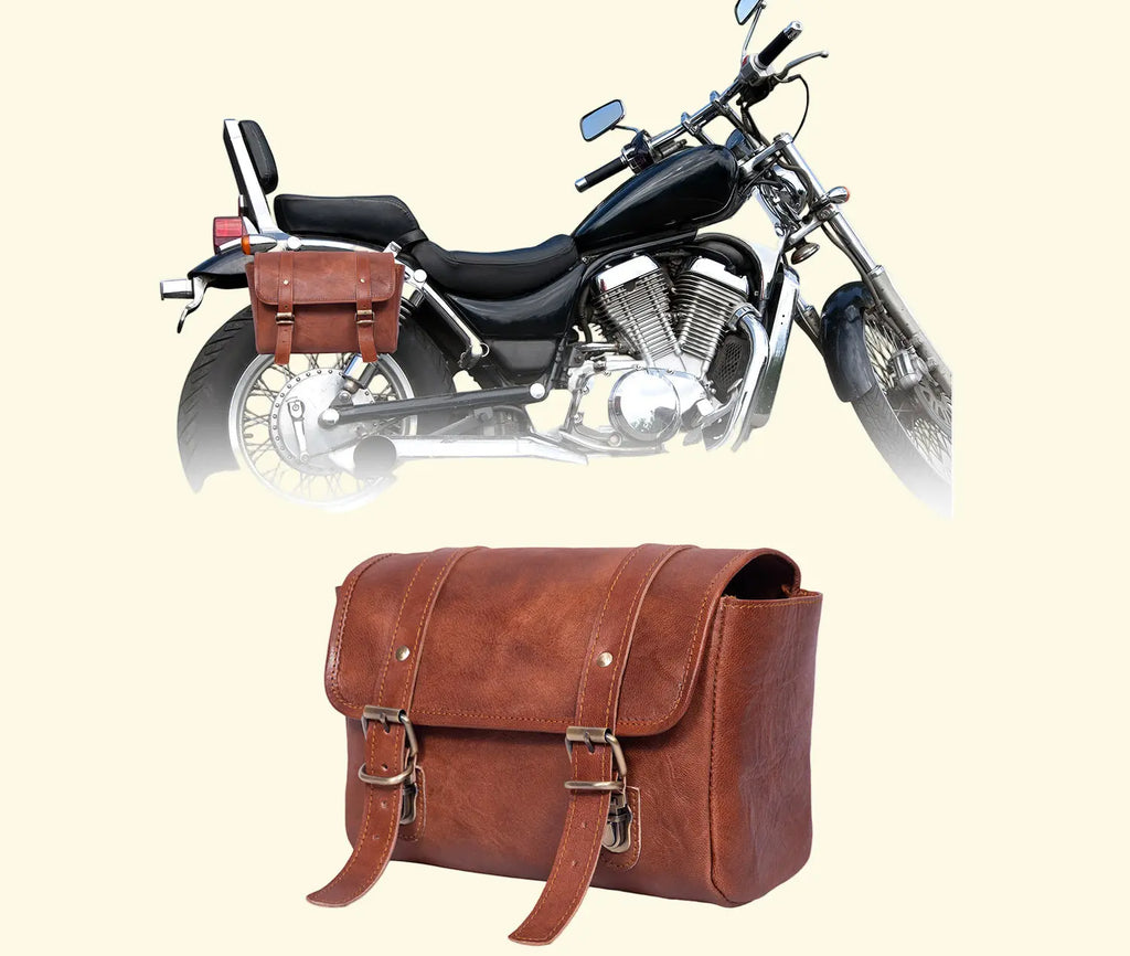 Leather Motorcycle Side Bag - Sierra Leather Co.