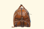 Leather Duffle Bag with Shoe Compartment - Sierra Leather Co.