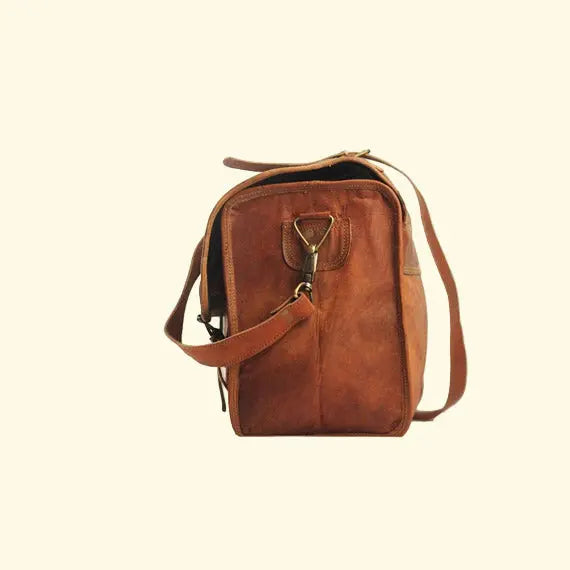 Retro Leather Carry-On Duffle Bag - Sierra Leather Co.