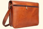 Simple Leather Laptop Bag - Handcrafted Crossbody - Sierra Leather Co.