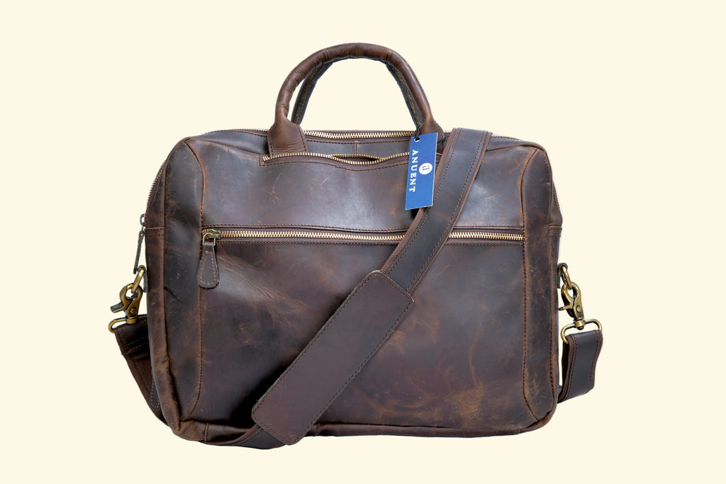 Buffalo Leather Convertible Backpack - 2-in-1 Briefcase - Sierra Leather Co.