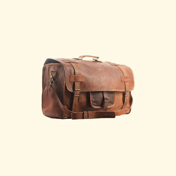 Retro Leather Carry-On Duffle Bag - Sierra Leather Co.