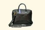 Handmade Black Leather Laptop Sleeve Bag – Premium Buffalo Leather Unisex Bag - Sierra Leather Co.