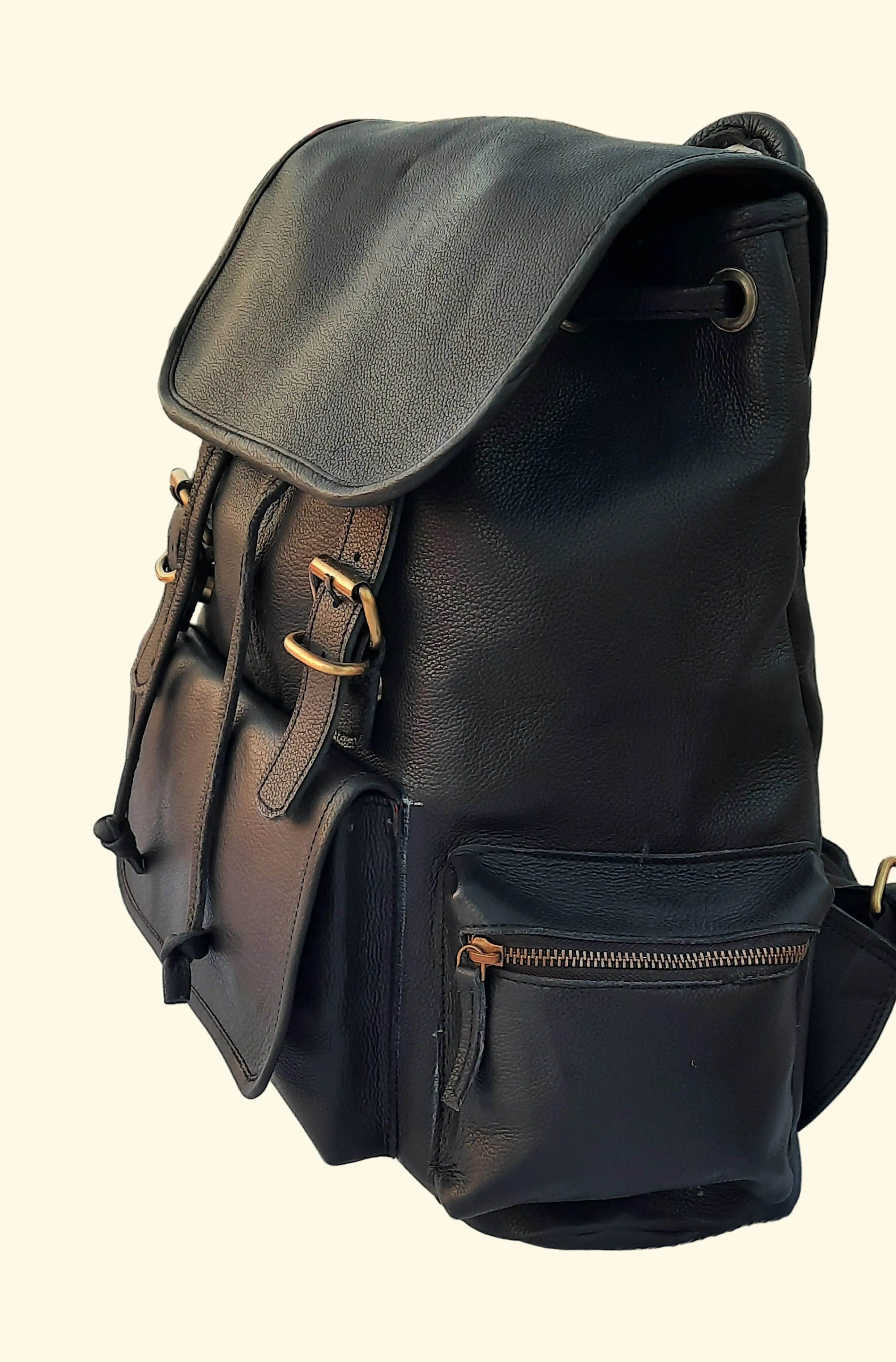 Leather Backpack – Handmade 15.5 Inch Unisex Backpack - Sierra Leather Co.
