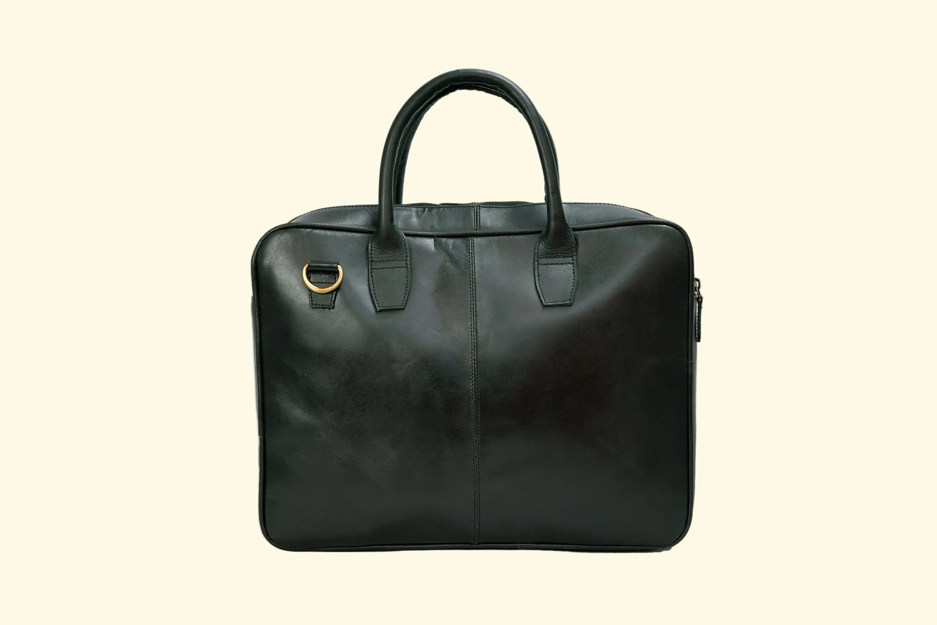 Handmade Black Leather Laptop Sleeve Bag – Premium Buffalo Leather Unisex Bag - Sierra Leather Co.