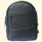 Handcrafted Black Leather Backpack - Convertible Crossbody - Sierra Leather Co.