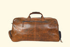 Leather Duffle Bag with Shoe Compartment - Sierra Leather Co.