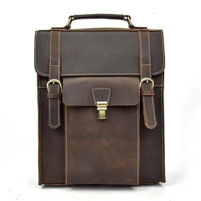 Vali Vintage Leather Backpack - Handcrafted Rucksack - Sierra Leather Co.