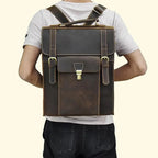 Vali Vintage Leather Backpack - Handcrafted Rucksack - Sierra Leather Co.