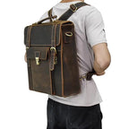 Vali Vintage Leather Backpack - Handcrafted Rucksack - Sierra Leather Co.